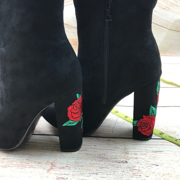 NIB Nature Breeze floral heel bootie boot - Picture 7 of 8